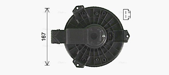 AVA QUALITY COOLING Elektrimootor,salongiventilaator